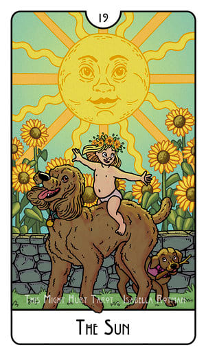 The Sun — This Might Hurt Tarot