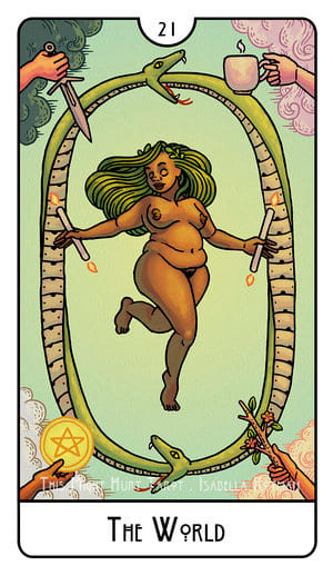 The World — This Might Hurt Tarot