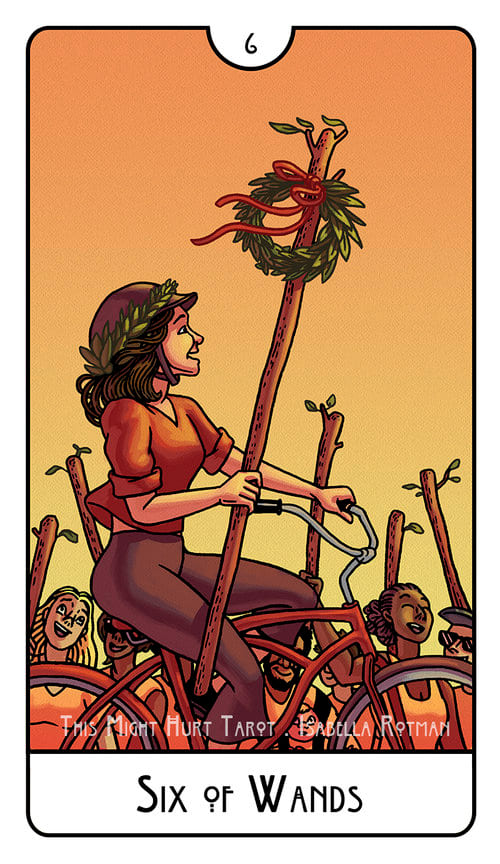 Six of Wands — This Might Hurt Tarot