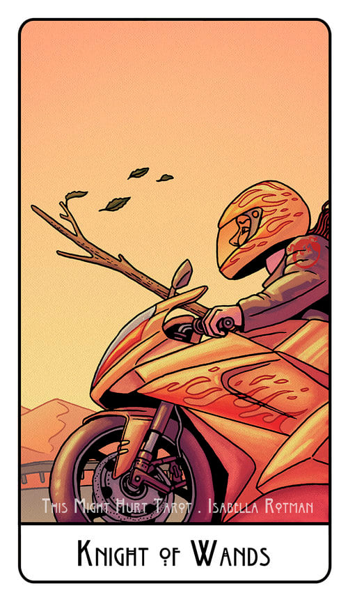 Knight of Wands — This Might Hurt Tarot