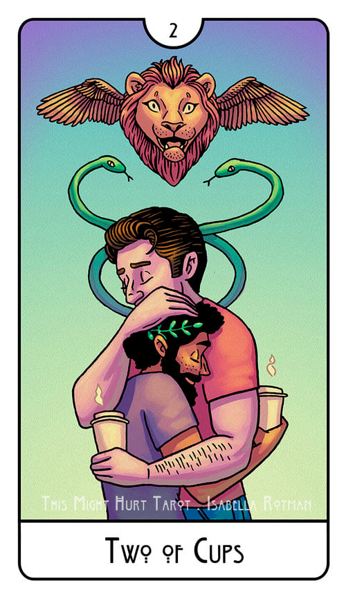 Dos de Copas — This Might Hurt Tarot