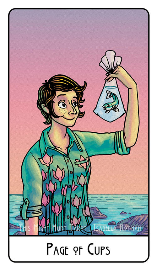Page of Cups — This Might Hurt Tarot