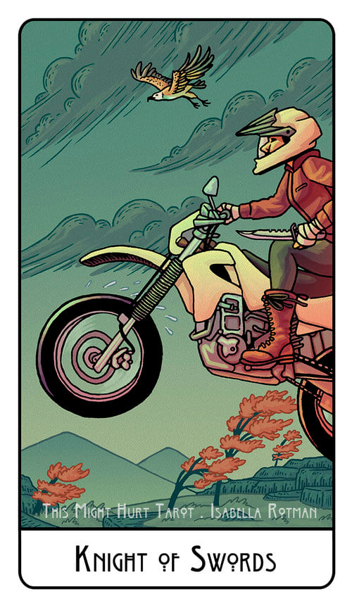 Caballo de Espadas — This Might Hurt Tarot