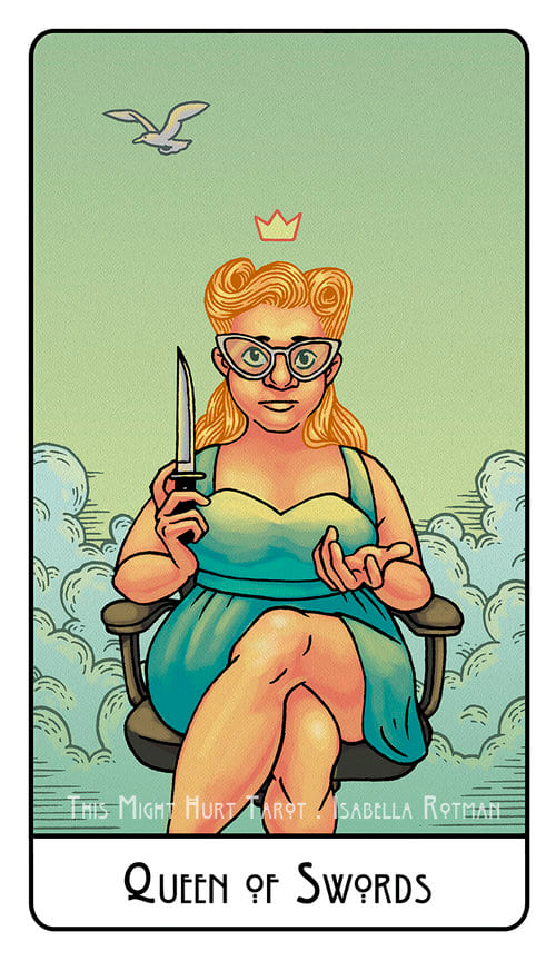 Queen of Swords — This Might Hurt Tarot