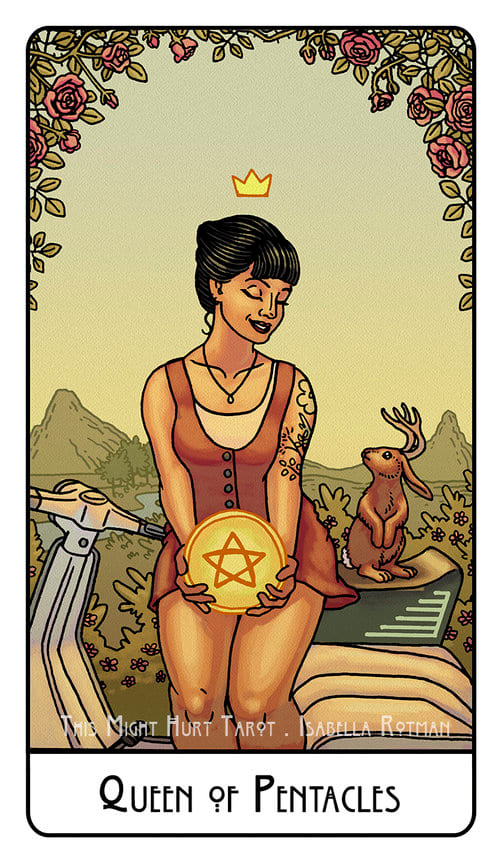 Queen of Pentacles — This Might Hurt Tarot