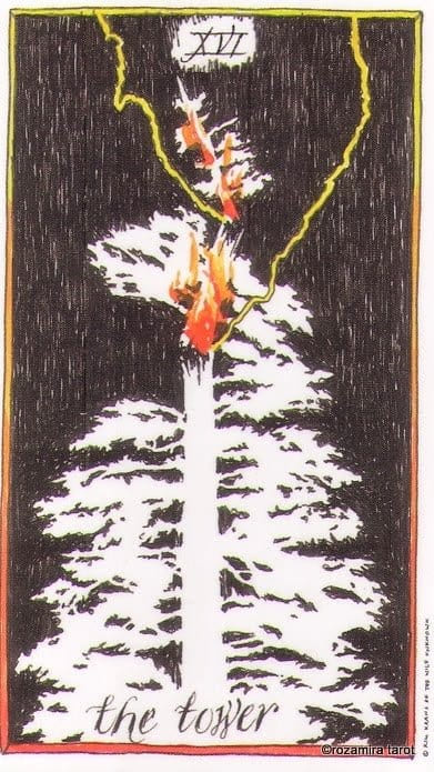 The Tower — The Wild Unknown Tarot