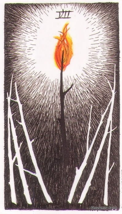 Seven of Wands — The Wild Unknown Tarot