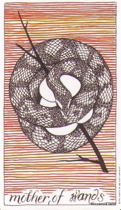 Queen of Wands — The Wild Unknown Tarot