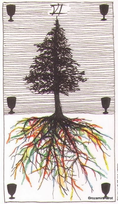 Six of Cups — The Wild Unknown Tarot