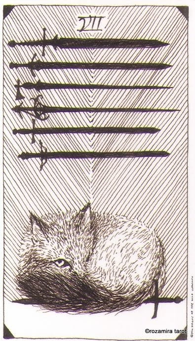 Seven of Swords — The Wild Unknown Tarot