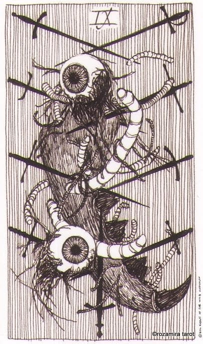 Nine of Swords — The Wild Unknown Tarot