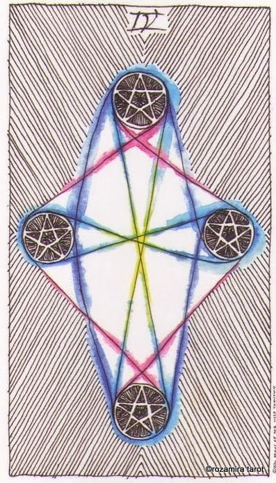 Four of Pentacles — The Wild Unknown Tarot
