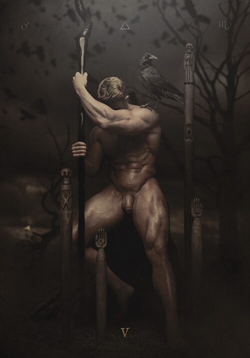 Five of Wands — The Sabbath Tarot