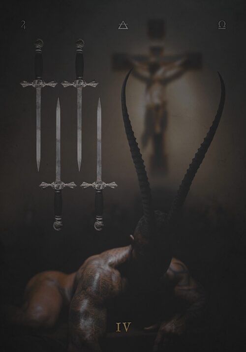 Cuatro de Espadas — The Sabbath Tarot