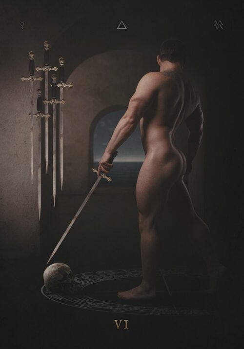 Seis de Espadas — The Sabbath Tarot