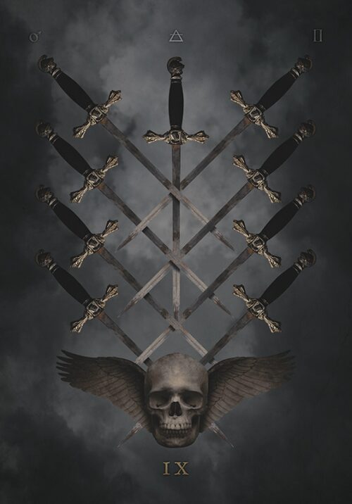 Nueve de Espadas — The Sabbath Tarot