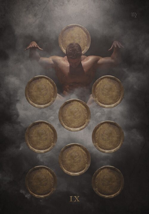 Nueve de Oros — The Sabbath Tarot