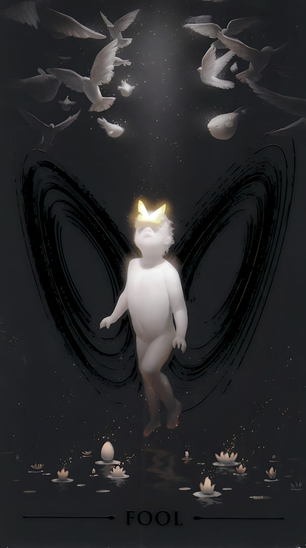 The Fool — True Black Tarot