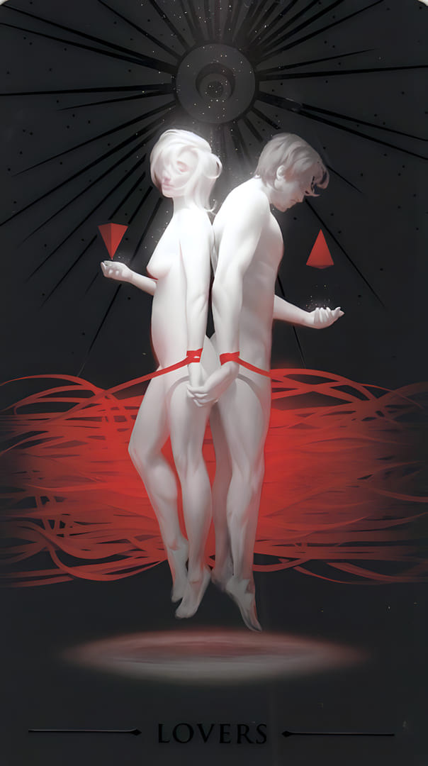 The Lovers — True Black Tarot