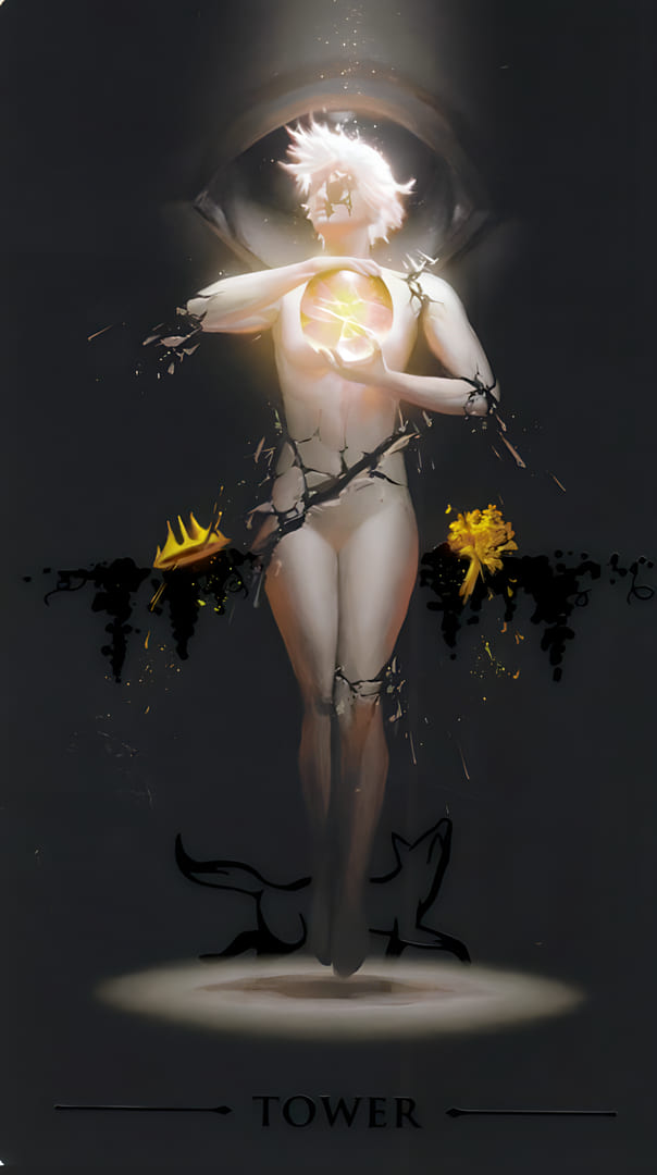 The Tower — True Black Tarot