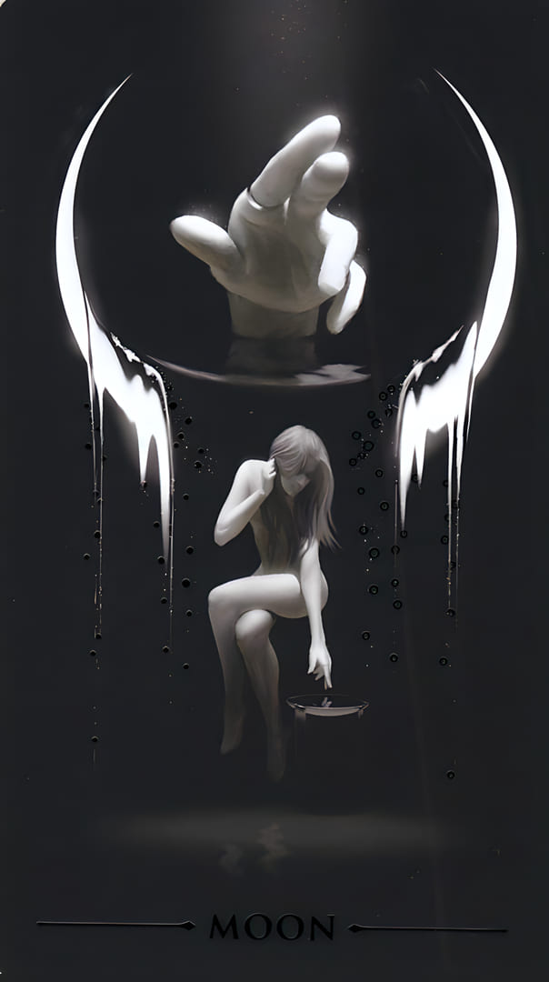 The Moon — True Black Tarot
