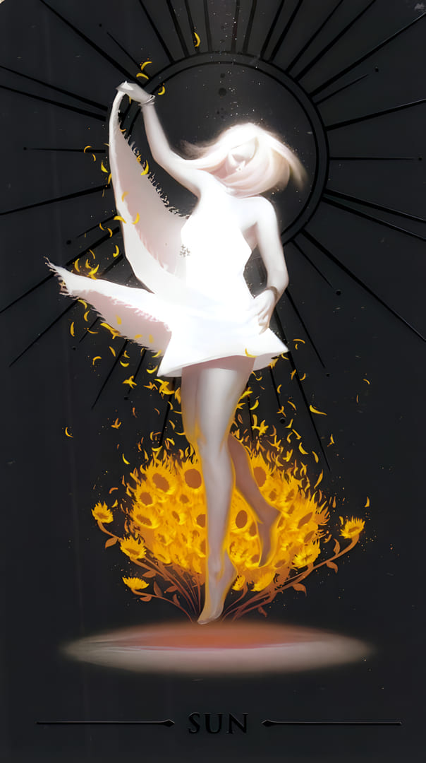 The Sun — True Black Tarot