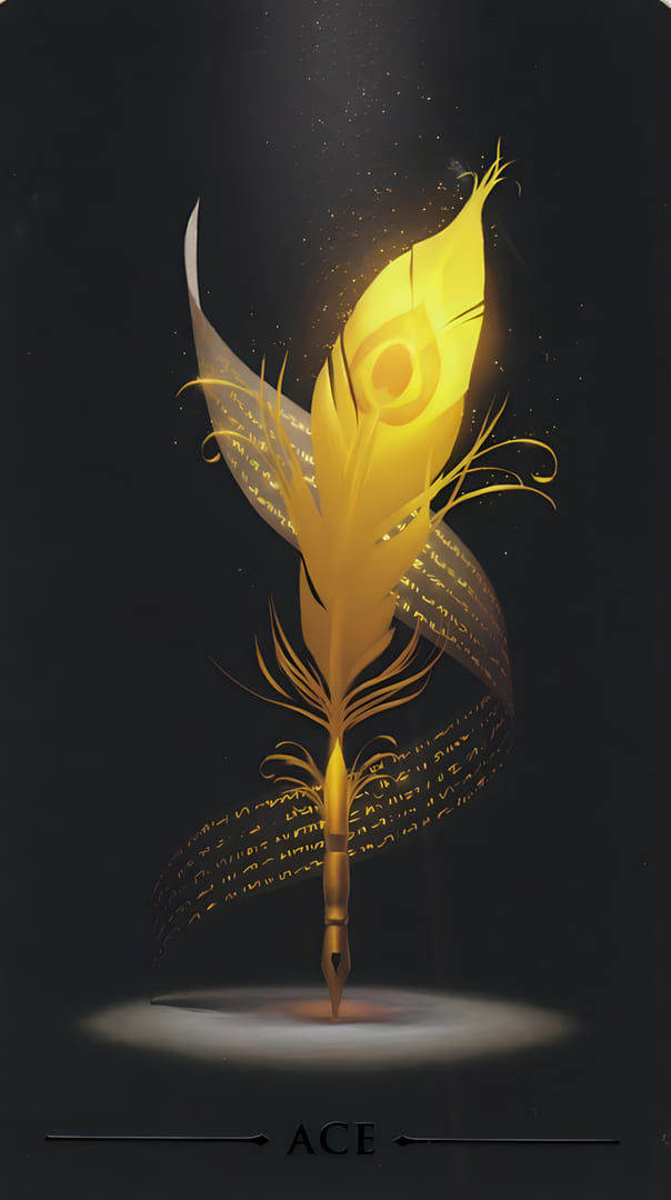 Ace of Wands — True Black Tarot