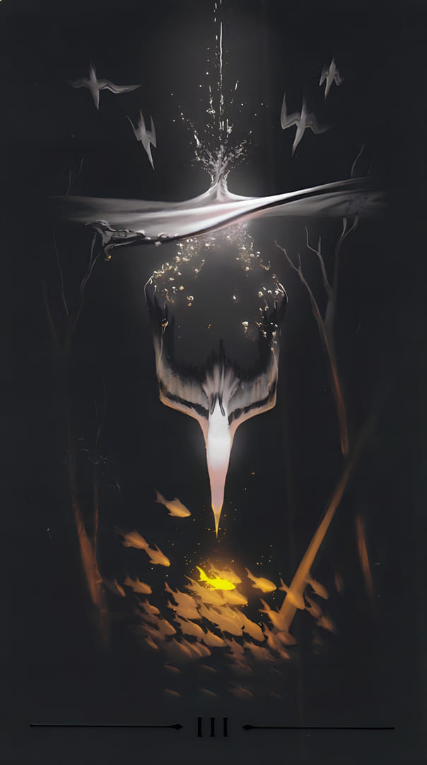 Three of Wands — True Black Tarot