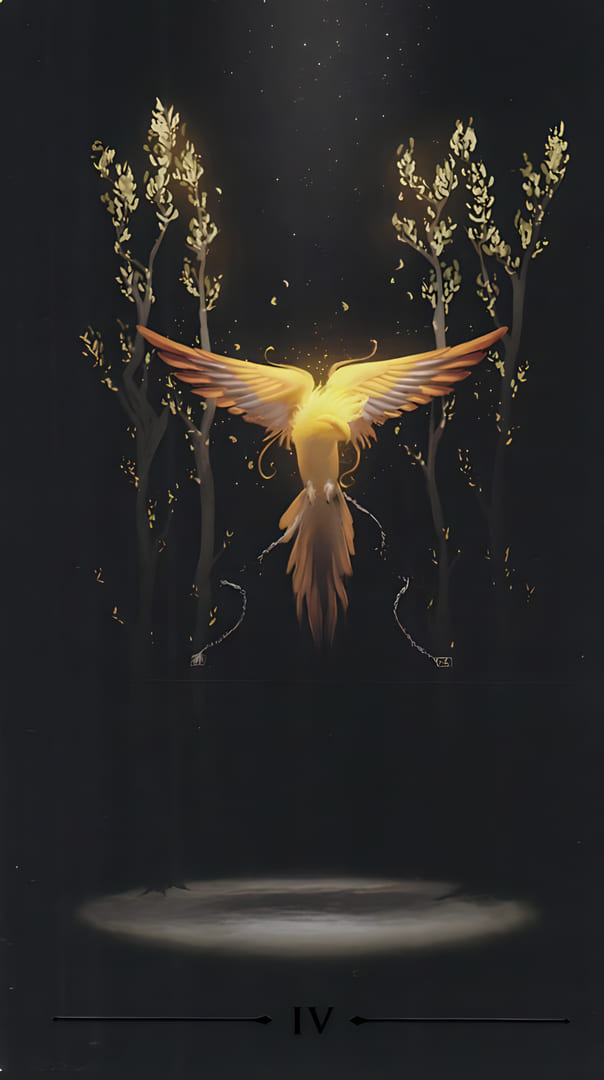 Four of Wands — True Black Tarot