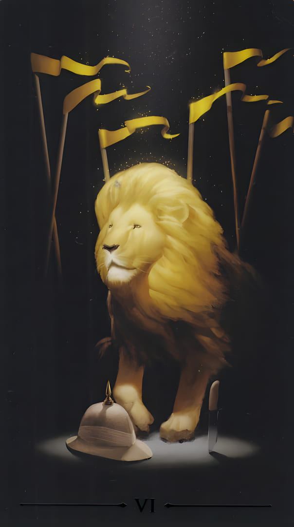 Six of Wands — True Black Tarot