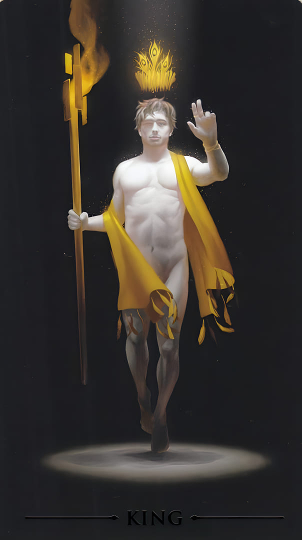 King of Wands — True Black Tarot