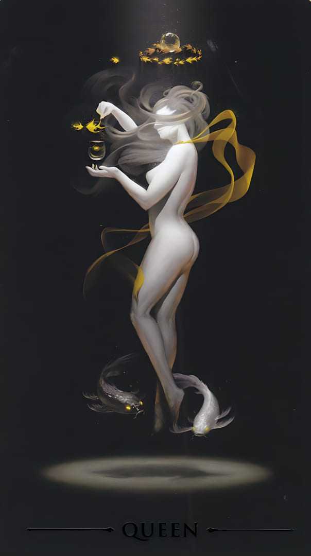 Queen of Cups — True Black Tarot