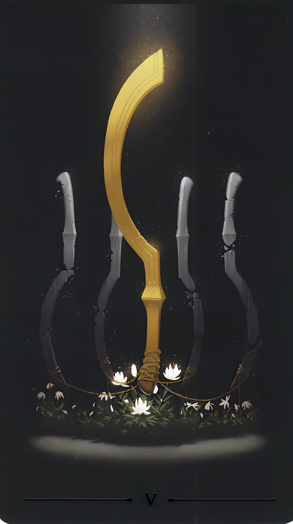 Five of Swords — True Black Tarot
