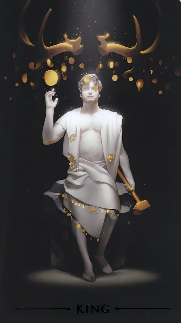 King of Pentacles — True Black Tarot