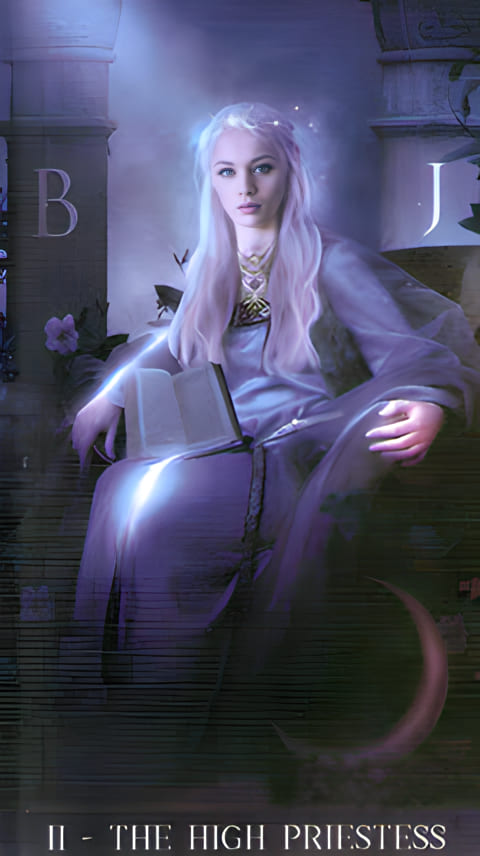 The High Priestess — Tarot de la Nuit