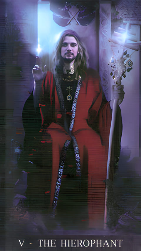 The Hierophant — Tarot de la Nuit