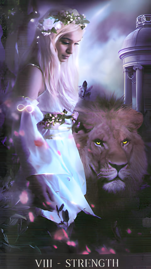 Strength — Tarot de la Nuit