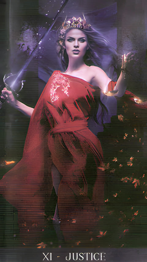Justice — Tarot de la Nuit