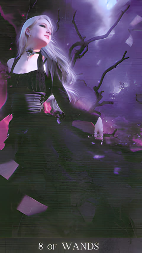 Eight of Wands — Tarot de la Nuit