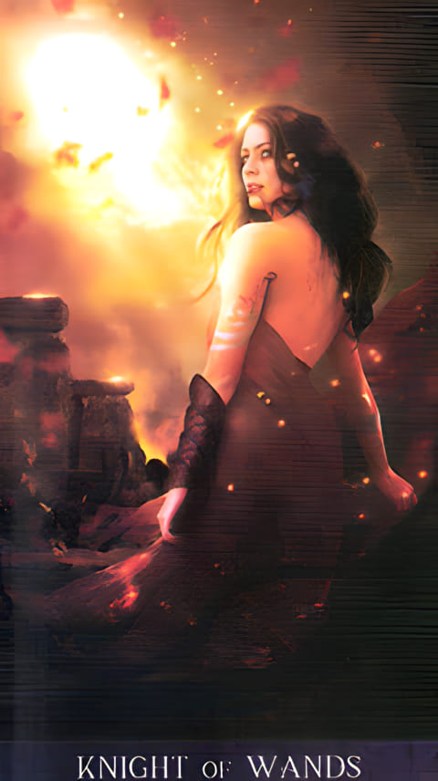 Knight of Wands — Tarot de la Nuit