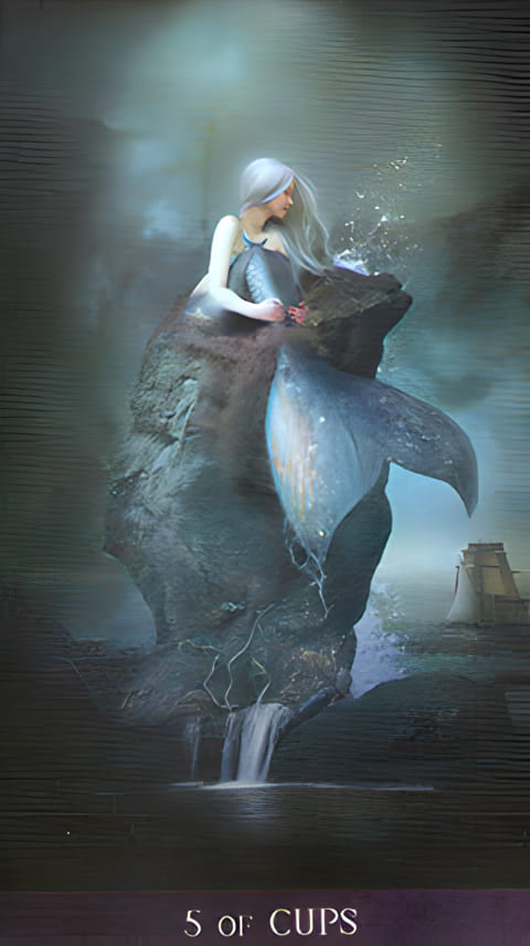 Five of Cups — Tarot de la Nuit