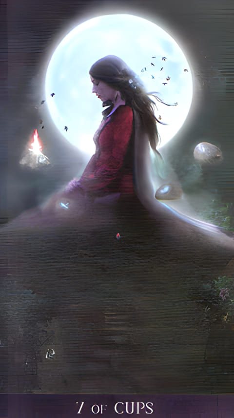 Seven of Cups — Tarot de la Nuit