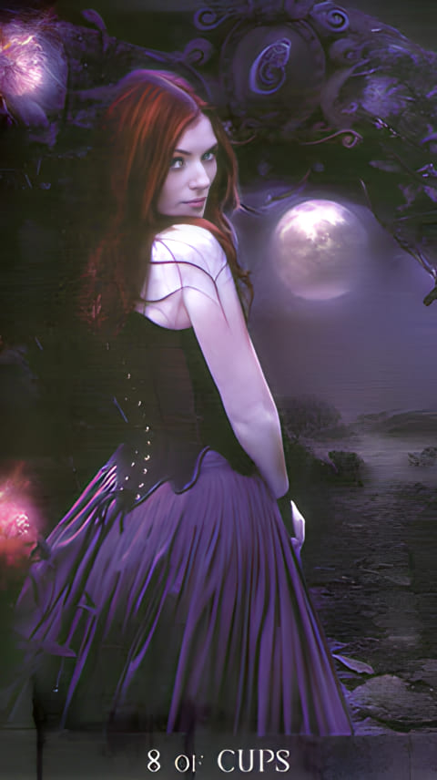 Eight of Cups — Tarot de la Nuit