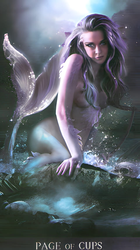 Page of Cups — Tarot de la Nuit