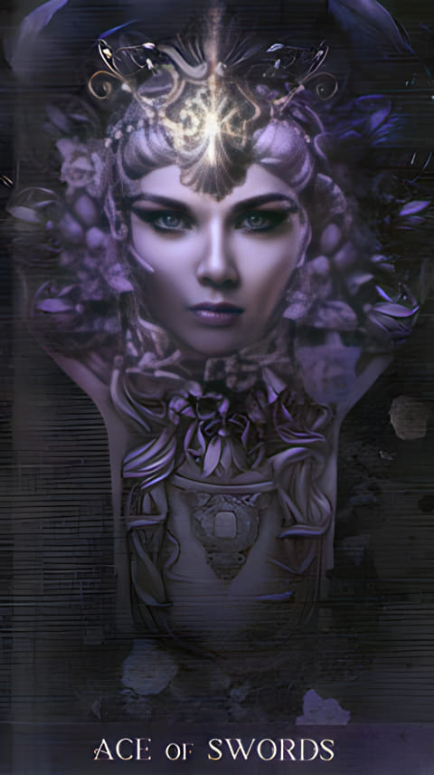 Ace of Swords — Tarot de la Nuit