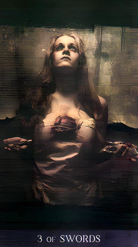 Three of Swords — Tarot de la Nuit