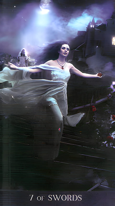 Seven of Swords — Tarot de la Nuit