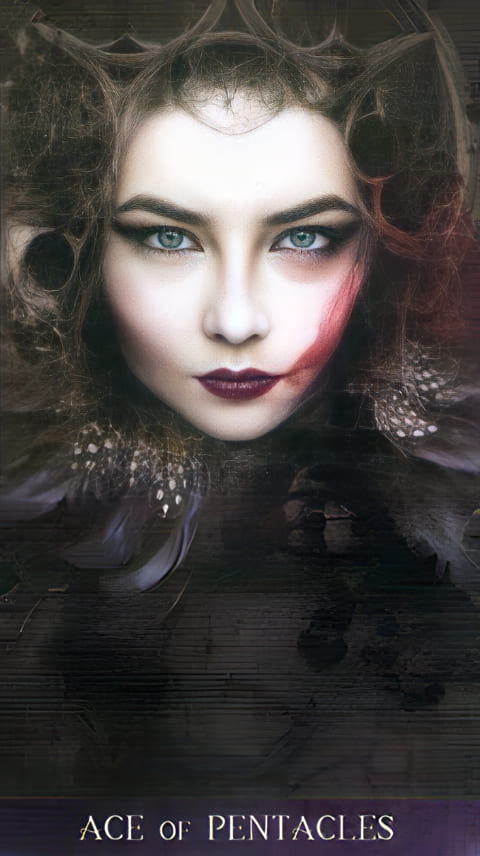 Ace of Pentacles — Tarot de la Nuit