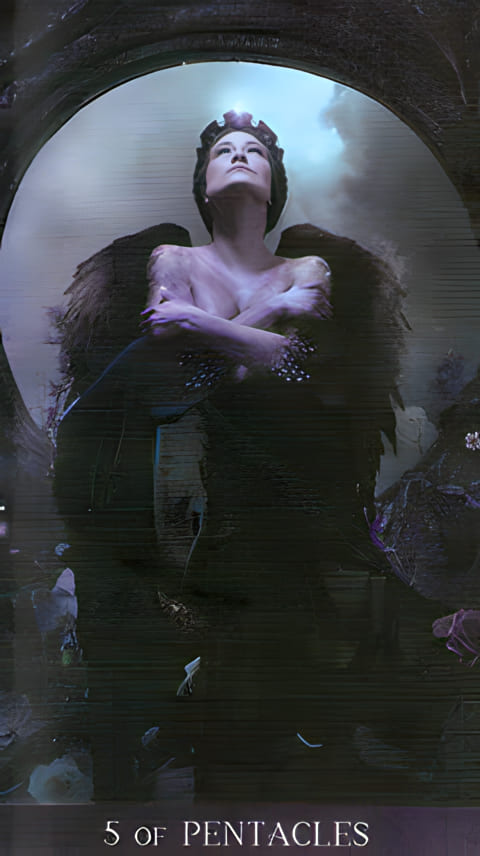 Five of Pentacles — Tarot de la Nuit