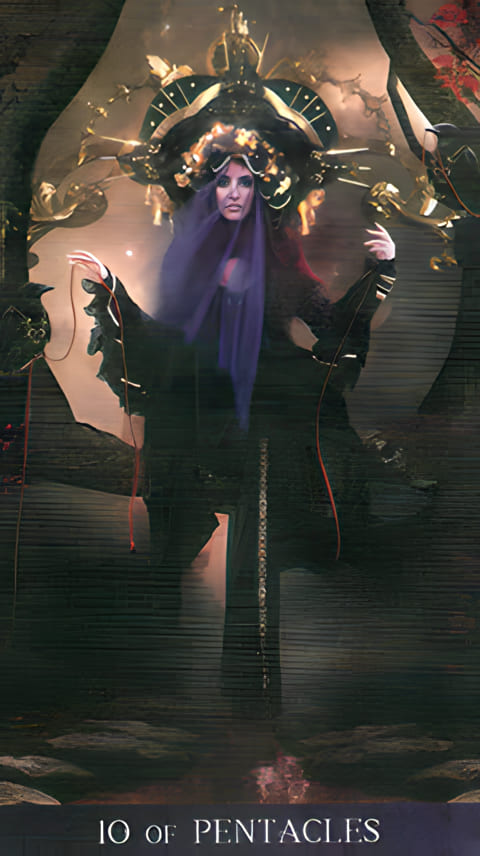 Ten of Pentacles — Tarot de la Nuit